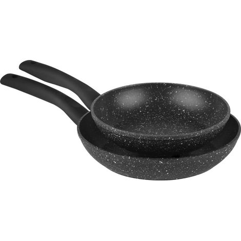 Orbegozo confezione da 2 padelle in alluminio forgiato - alta qualità e resistenza - superficie antiaderente - ideale per sorprendere con nuove ricette -