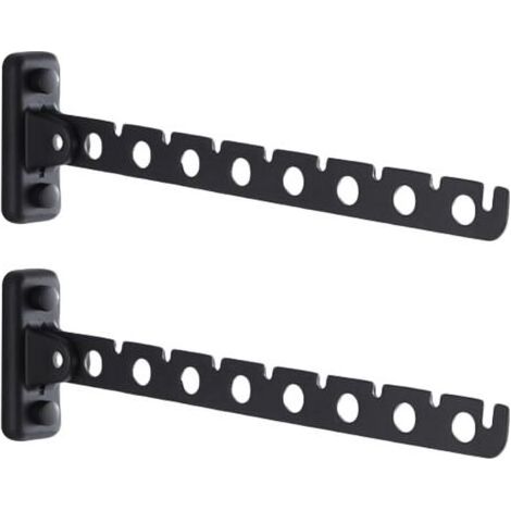 Barre de suspension multifonctionnelle pour vêtements, support pliable pour vêtements, présentoir pour vêtements de boutique, organisateur de placard (1/4)