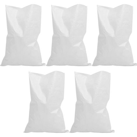Lot de 5 sacs d'emballage vides pour sable, sacs de sable de protection contre les inondations, sacs de sable d'extérieur, barrières de prévention des inondations (1/5)