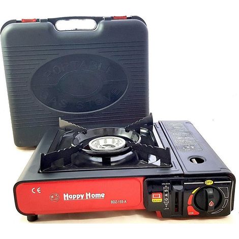 TrAdE Shop Traesio - Fornello A Gas Singolo Portatile Con Custodia Bdz-155-a Per Campeggio Hot Pot - (1/5)