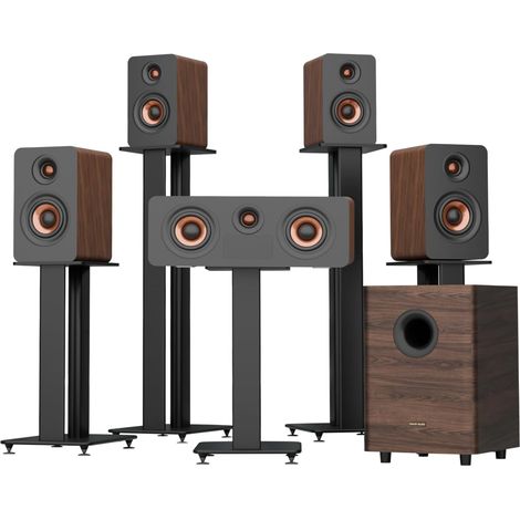 5.1.4 Channels with Dolby Atmos, 900W TV Soundbar with 25Hz Bass Subwoofer, Central Speakers with 4 Satellite Speakers, Home Theater Audio System for TV, eARC
