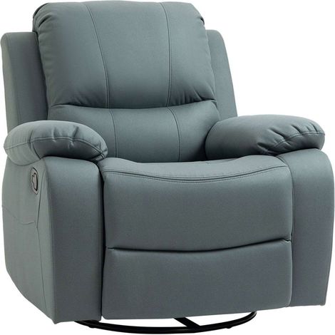 Fauteuil de relaxation, fauteuil inclinable à 135°, fauteuil TV rotatif avec repose-pieds pour salon, chambre à coucher, capacit (1/4)