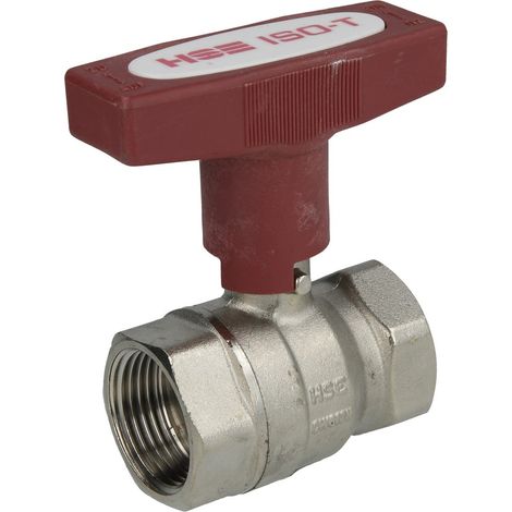 Robinet à bille 3/4'' FF avec poignée ISO-T PN40