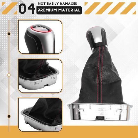 unit Specifications: 6 speeds Color: See image Materials: Plastic and PU leather Dustproof gear shift knob (1/4)