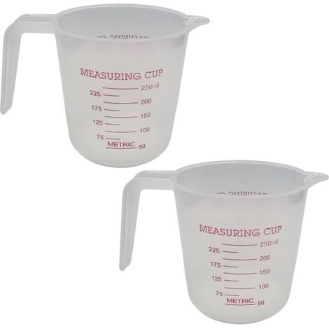 Bardusch-Ensemble tasses mesure plastique liquides, dosage cuisine/pâtisserie, ustensiles robustes pour mélanges précis (1/5)