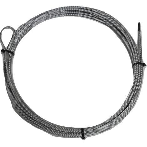 Galvanised Steel Wire Rope With Loops 5MM 7x19 (10M 7 x 19 Rigging Marine) (1/5)