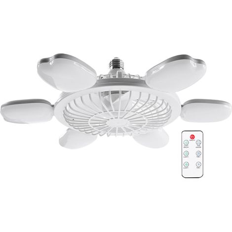Ventilateur Plafonnier à Vis - Plafonnier avec Éclairage Intégré - (1/5)