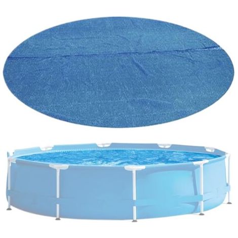 Bache Solaire Piscine, Bâche À Bulles, Pliable Film D'isolation Thermique pour Piscines, Protection UV, Imperméable, Protection Thermique, pour Piscines, Spa 305cm(10FT) (1/5)