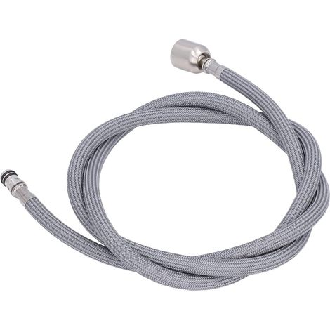 Tuyau de Remplacement de Robinet en PVC à Pression, 1 Pièce Gris (1/4)