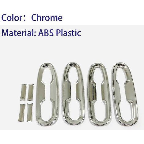 Türgriffmuldenabdeckungen, Armlehnen-Schutzaufkleber für Toyota Sienna 2022/2023 – ABS-Chrom