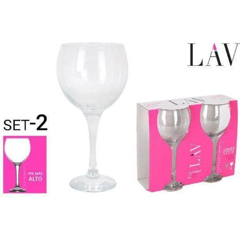 64,5 cls copa combinado gintonic pie alto 645cc misket lav - caja 2 unidades