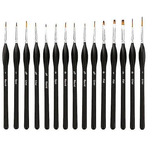 Detail Paint Brushes Set 10pcs Miniature Brushes For Fine Detailing & Art Painting - Acrylic, Watercolor,oil,models, Warhammer 40k. (1/3)