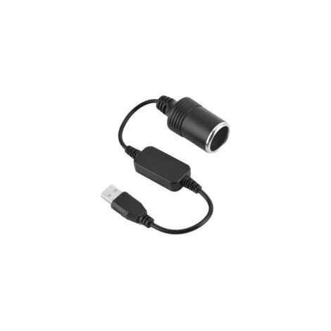Zigarettenanzünder-Adapterkabel, USB-Anschluss auf 12-V-Zigarettenanzünderstecker - Crezuo
