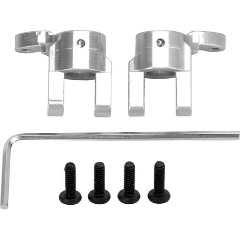 RC Aluminiumlegierung Ersatz-Vorderrad C-Basis C-Sitz für HBX 2098B 1/24 Kletterauto Silber (1/5)