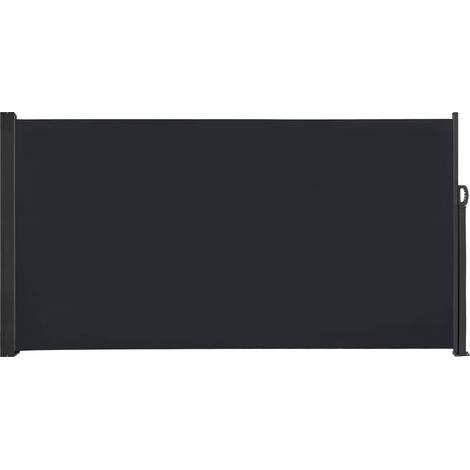 Froadp 160×300cm Paravent Latéral Extensible Unilatéral Côté Brise Vue Retractable Store Extérieur, Anthracite (1/5)
