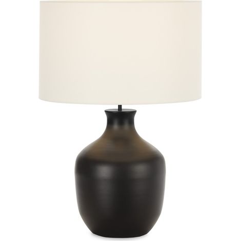 Lampe de table noire en métal mat - Noir mat (1/3)