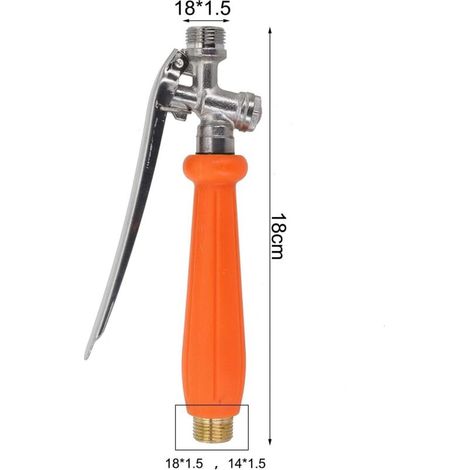 Manico a spruzzo in acciaio inox e ottone - L'aggiunta perfetta ai tuoi attrezzi da giardinaggio (grande) (1/4)