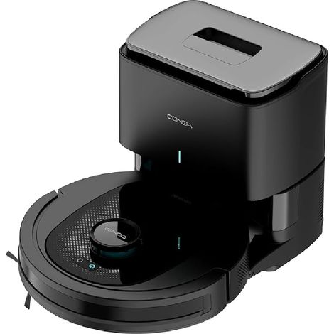 Robot Aspirateur Laveur, 4000 Pa, Aspirateur Robot Navigation Laser, Autonomie 120 Min, Station de Vidange Automatique, Brosse Centrale Multifonction, App (1/5)