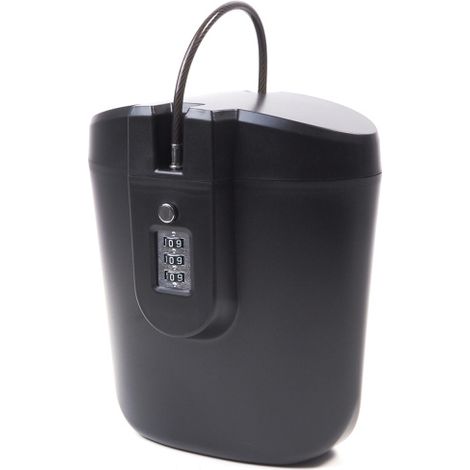 Aga Tragbarer Sicherheitsbox Schwarz