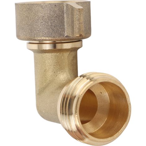 Ortviai Raccord Coudé 90° pour Tuyau d'Eau de Camping-Car – Cuivre Renforcé avec Filtre à Mailles, Écoulement Optimisé (1/5)