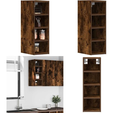 vidaXL Hängeschrank Räuchereiche 20x29,5x60 cm Holzwerkstoff (1/5)