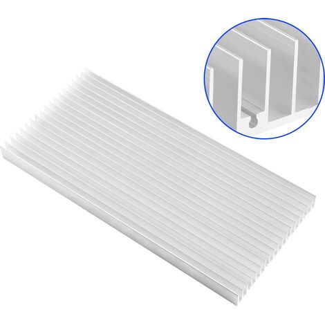 Aluminium-Profil-Kühlkörper für Hochleistungs-LEDs, 300 x 140 x 20 mm (1/5)