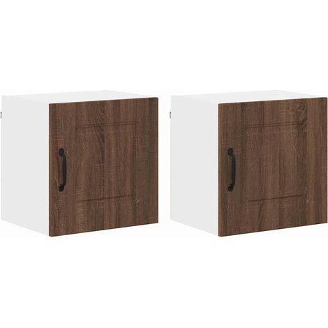 Meuble mural de cuisine,Armoire de cuisine 2 pcs Chêne brun 40 x 31 x 40 cm CFW51062 (1/5)