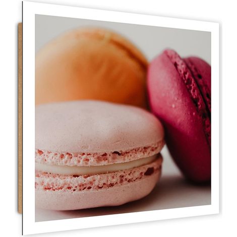 Quadro deco panel, Tre macarons colorati - 30x30 (1/5)