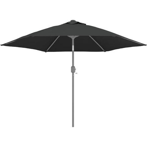 Toile de rechange pour parasol - Ø 300 cm - Toile universelle - Polyester 180 g/m² résistant aux UV - Anthracite (1/5)