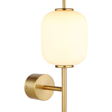 Globo - aplique de pared - Ewald - latón - vidrio - lámpara de