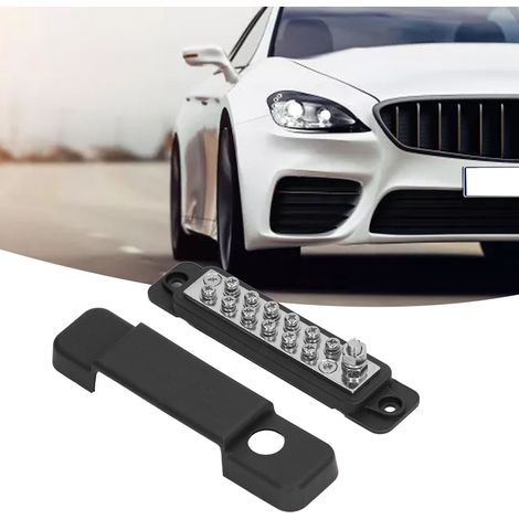 Barre omnibus M8 à 12 broches adaptée aux camping-cars et aux yachts, 48 V CC 150 A, noire. (1/5)