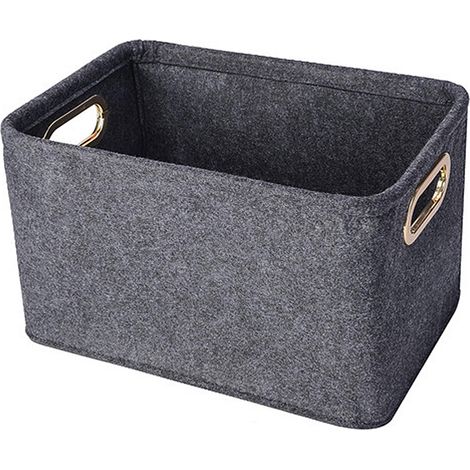 Panier De Rangement En Feutre - 35 X 24 X 21 Cm Ou 40 X 28 X 25 Cm - Pour Jouets Animaux Et Objets Divers - 1 Pièce (1/5)