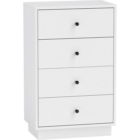 Kommode Sideboard mit 7 Schubladen Schrank aus Holzwerkstoff im Modern Stil 47 x 29 x 75 cm Weiß