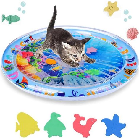Tapis de jeu d'eau - KZQ - Interactif - Épais - Pour chiens et chats - Utilisation intérieure et extérieure (1/5)
