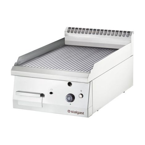 Plancha gaz grill nervuré 400x700 6,5 kW G20/20 mbar - Stalgast (1/5)