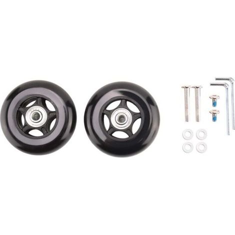 Roues de Rechange pour Valise 80mm Diamètre Universel Roulement à Billes (1/4)