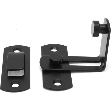 Serrure de porte de grange de style américain, boucle de verrouillage coulissante en acier au carbone pour portes et fenêtres