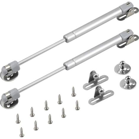2 vérins hydrauliques à ressort pour meubles, amortisseurs à gaz, bras pneumatique d'origine pour portes de placards de cuisine, amortisseur de charnières (200 N) (1/5)