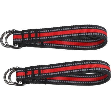 Lot de 2 sangles de connexion pour balançoire, étagère, hamac, accessoires de suspension pour équipement de gymnastique, ceinture de balançoire extérieure, polyester (1/5)