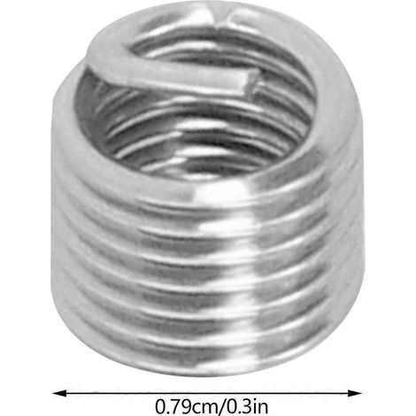 100 inserts filetés, outil de réparation d'écrous réducteurs, acier inoxydable, M6x11,5D