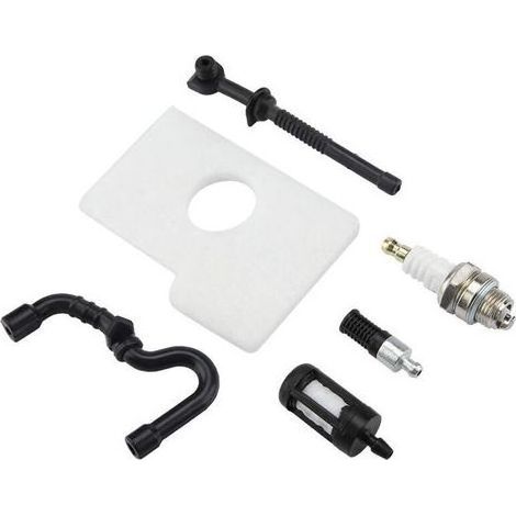 pair Aufee Kit de Filtre à air et de Bougie d'allumage pour Stihl 017 018 MS170 MS180 Tronçonneuse, Kit de Filtre à air et de Bougie d'allumage pour Stihl 017 018 MS170 MS180 Tondeuse à Gazon (1/4)