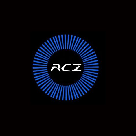 (RCZ 2011-2014-D) Lot de 2 projecteurs laser LED d'ambiance pour portières de voiture, compatibles avec Peugeot RCZ (modèles 2011, 2012, 2013 et 2014). Accessoires d'éclairage automobile. (1/5)