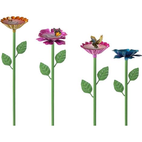 für den Garten 4 Stück Blumenform Bewässerungsstation für