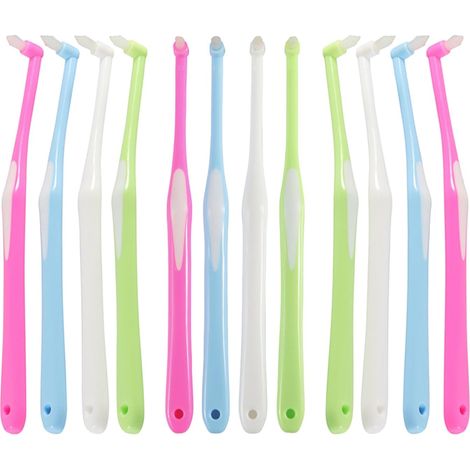 12 Pcs Interdental Brushes Tapered Tip Toothbrush Orthodontic Toothbrush for Dental Implants, Dental Appliances and Teeth Cleaning Care (1/5)