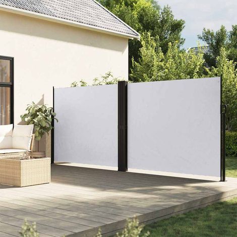 Seitenmarkise Ausziehbar Weiß 160x600 cm
