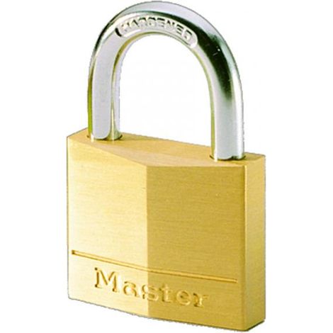 MASTER LOCK - LUCCHETTO IN OTTONE MASSICCIO - ARCO ACCIAIO CEMENTATO - 30x16x5 MM