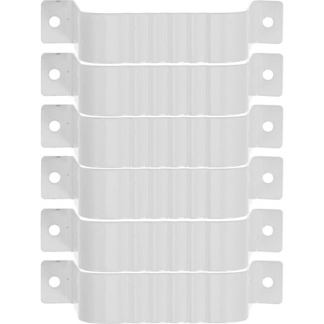 Sangles De Gouttière Avec Vis 6 Pièces 5.12X2.36X0.98 Pouces Supports Adaptateurs Pour De Gouttière Extérieurs Jardin Villa (1/5)