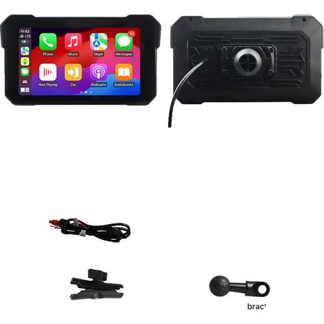 Navigation GPS pour moto, CarPlay sans fil, étanche IPX7, M350 (1/2)