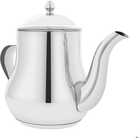 Théière - SIGNATURE - Modèle Inox - Capacité 1,4L - Bec Verseur Anti-Goutte - Poignée Confortable
