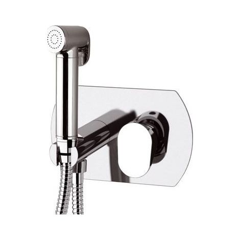 Shut off dotato di miscelatore, doccetta, supporto e piastra rettangolare - serie vanity (1/3)